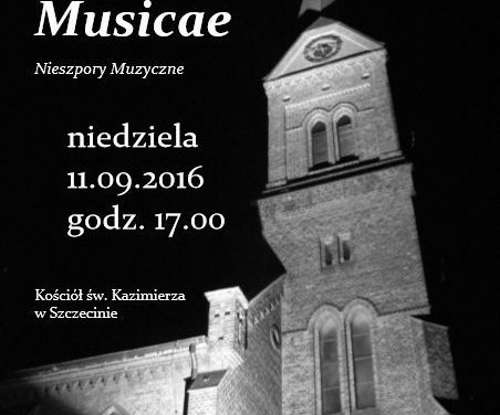 11 września 2016 <BR>Vesperae Musicae